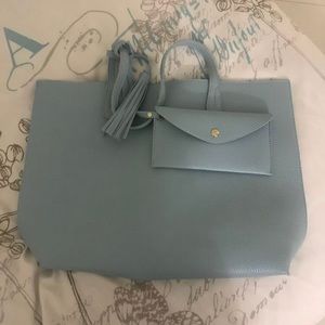 Pebbled Faux Leather Tote Womens Shoulder Handbag